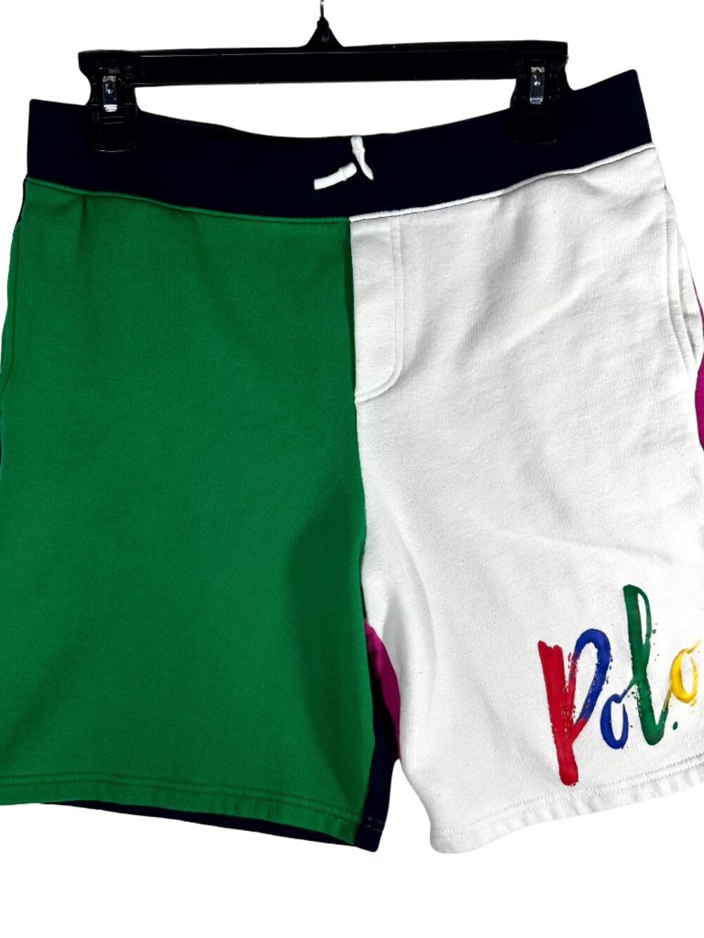 Polo Ralph Lauren Boys XL 18-20 Colorblock Fleece Shorts Multicolor Drawstring